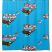 Amerikaanse adelaar douchegordijn (Voorkant)