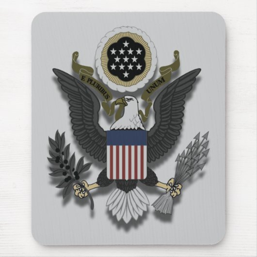 Amerikaanse adelaar E Pluribus Unum Muismat (Voorkant)