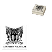 Amerikaanse Adelaar Embleem Rubberstempel (Gestempeld)