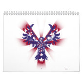 Amerikaanse adelaar en stripes kalender (Hoes)