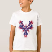 Amerikaanse adelaar en stripes t-shirt (Voorkant)