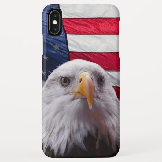 Amerikaanse adelaar en vlag Case-Mate iPhone case (Achterkant)