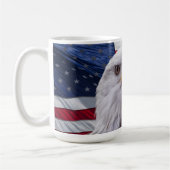 Amerikaanse adelaar en vlag koffiemok (Links)
