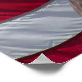 Amerikaanse adelaar en vlag poster (Hoek)