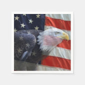 Amerikaanse adelaar en vlag servetten (Voorkant)