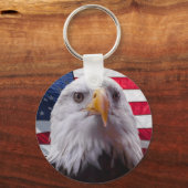 Amerikaanse adelaar en vlag sleutelhanger (Voorkant)