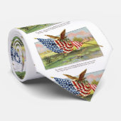 Amerikaanse adelaar en vlag stropdas (Opgerold)