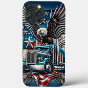 Amerikaanse Adelaar en Vrachtwagen, Vet & Patriott Case-Mate iPhone Case