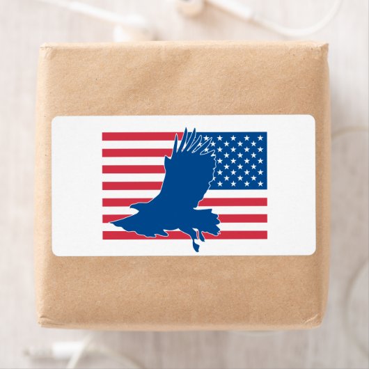 Amerikaanse adelaar etiket (Insitu)