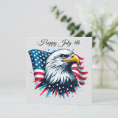 Amerikaanse Adelaar Flat Card (Staand voorkant)