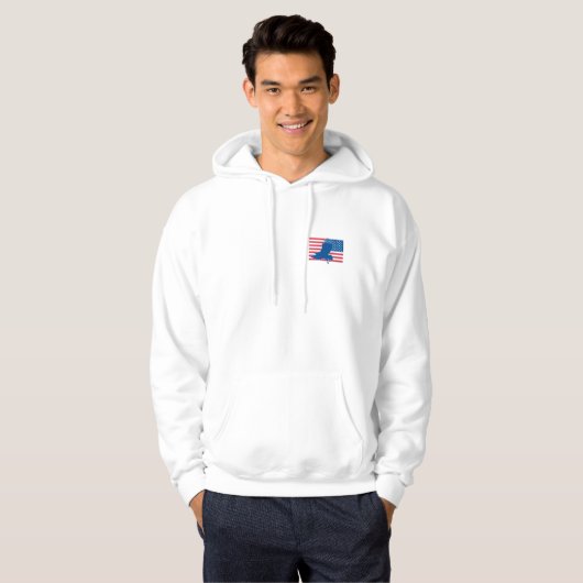 Amerikaanse adelaar hoodie (Voorkant volledig)