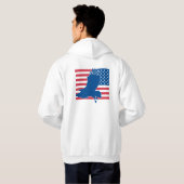 Amerikaanse adelaar hoodie (Achterkant volledig)