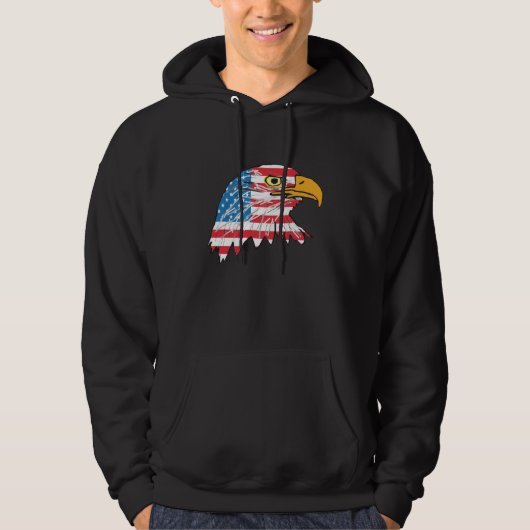 Amerikaanse adelaar hoodie (Voorkant)