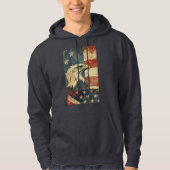 Amerikaanse adelaar hoodie (Voorkant)