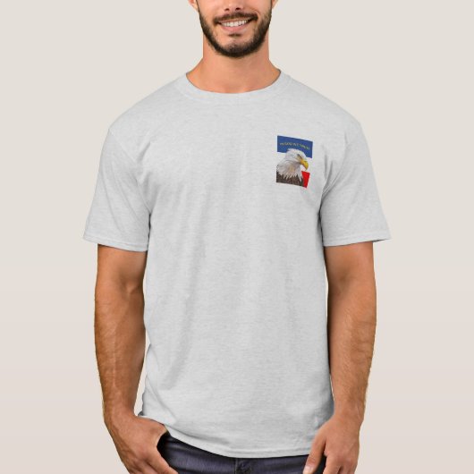 Amerikaanse adelaar "In God vertrouwen wij" T-shirt (Voorkant)