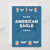 Amerikaanse Adelaar Inzetfeest Kaart (Voorkant)
