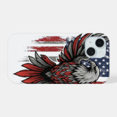 Amerikaanse Adelaar iPhone 15 Case (Achterkant horizontaal)