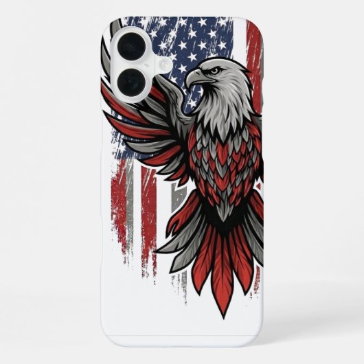 Amerikaanse Adelaar iPhone Hoesje (Achterkant)