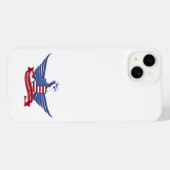 Amerikaanse adelaar iPhone hoesje (Achterkant horizontaal)