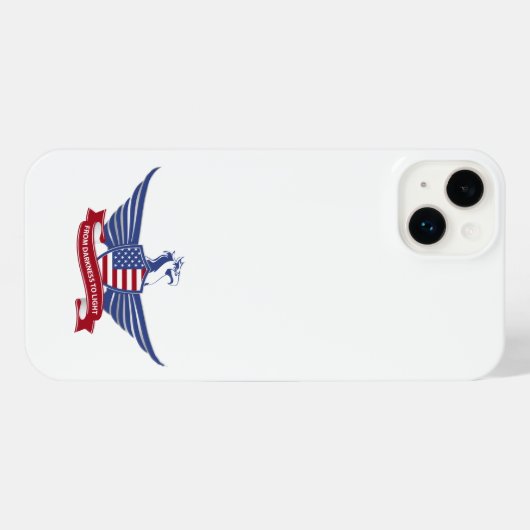Amerikaanse adelaar iPhone hoesje (Achterkant horizontaal)