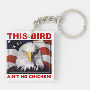 Amerikaanse Adelaar Is Geen Kip sleutelhanger sleu