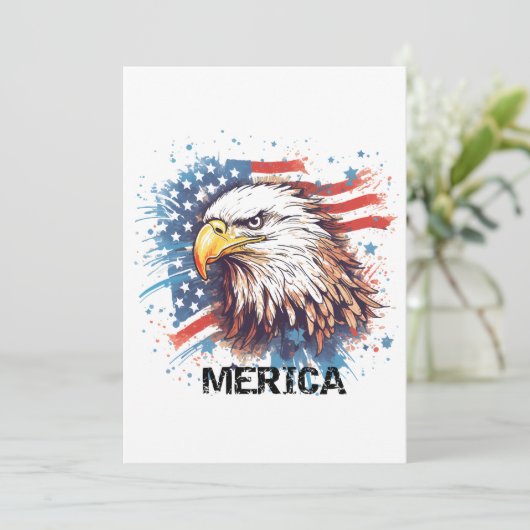 Amerikaanse adelaar Kaart (Staand voorkant)