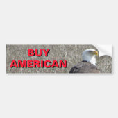 Amerikaanse adelaar koopt Amerikaanse producten Bumpersticker (Voorkant)