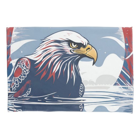 Amerikaanse adelaar kussensloop (Voorkant-Links)