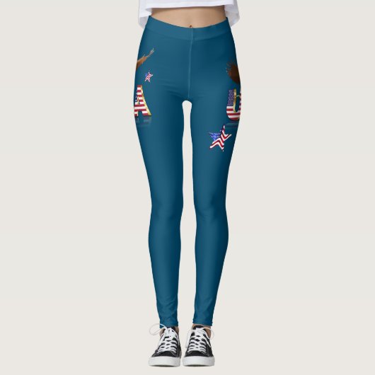 Amerikaanse adelaar leggings (Voorkant)