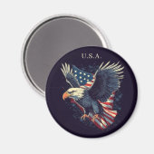 Amerikaanse adelaar magneet (Voorkant / Achterkant)