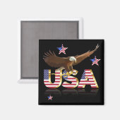 Amerikaanse adelaar magneet (Voorkant / Achterkant)