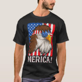 Amerikaanse adelaar Mannen , vs 4e juli T-shirt (Voorkant)