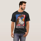 Amerikaanse adelaar Mannen , vs 4e juli T-shirt (Voorkant volledig)