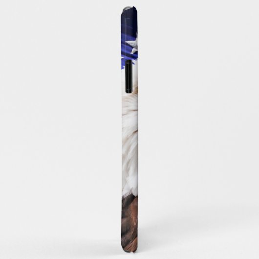 Amerikaanse adelaar met Amerikaanse vlag Case-Mate iPhone Case (Achterkant/rechts)