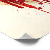 Amerikaanse adelaar met Amerikaanse vlag ontworpen Poster (Hoek)