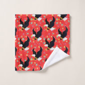 Amerikaanse adelaar met kerstverlichting bad handdoek (Wasdoekje)