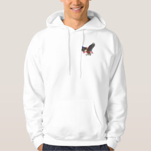 Amerikaanse adelaar met kruis hoodie
