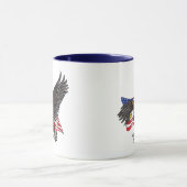 Amerikaanse adelaar met kruis mok (Midden)
