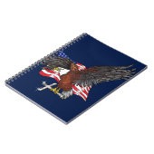 Amerikaanse adelaar met kruis notitieboek (Linkerzijde)