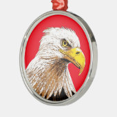 Amerikaanse adelaar metalen ornament (Links)