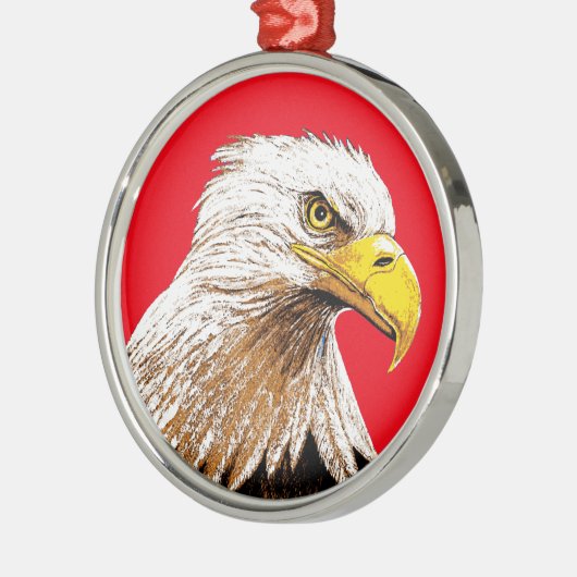 Amerikaanse adelaar metalen ornament (Links)