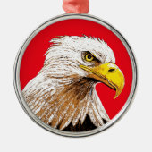Amerikaanse adelaar metalen ornament (Voorkant)