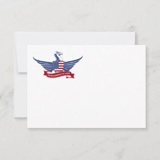 Amerikaanse adelaar notitiekaartje