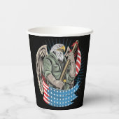 Amerikaanse adelaar papieren bekers (Achterkant)