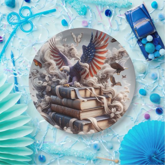 Amerikaanse adelaar papieren bordje (Feest)