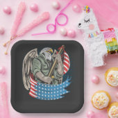 Amerikaanse adelaar papieren bordje (Feest)