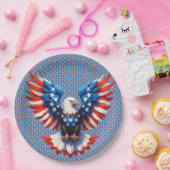 Amerikaanse adelaar papieren bordje (Feest)
