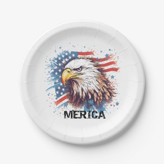  Amerikaanse adelaar Papieren Bordje (Voorkant)