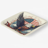 Amerikaanse adelaar papieren bordje (Gebogen)
