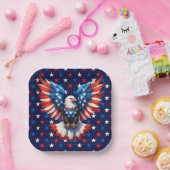 Amerikaanse Adelaar Papieren Bordje (Feest)